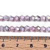 Ombre Effect Dyed Glass Beads Strands GLAA-T025-4mm-09C-4