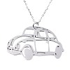 Non-Tarnish 201 Stainless Steel Car Pendant Necklace with Cable Chains for Men Women NJEW-T009-JN105-1-45-A-3
