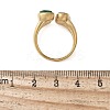 304 Stainless Steel Micro Pave Cubic Zirconia Cuff Rings for Women RJEW-Z086-01G-3
