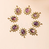 Bohemia Style Natural Amethyst Pendants LS-BOHO-PW0001-060F-01-1
