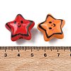 Printed Opaque Acrylic Beads MACR-L016-07-3