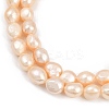 Natural Cultured Freshwater Pearl Beads Strands PEAR-P064-20L-02B-4