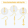 DICOSMETIC 30Pcs 3 Style Rack Plating Brass Earring Hooks KK-DC0002-04-4