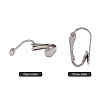 304 Stainless Steel Clip-on Earring Findings X-STAS-G081-63P-4