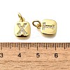 26Pcs Brass Micro Pave Cubic Zirconia Charms KK-R218-03G-3