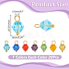 20 Sets Imitation Austrian Crystal Glass Pendants FIND-WR0011-76-2
