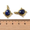 Natural Lapis Lazuli Faceted Pendants G-C096-02G-07-3