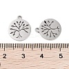 Non-Tarnish 316 Surgical Stainless Steel Charms STAS-C096-11A-P-3