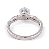 304 Stainless Steel Diamond Finger Ring for Women RJEW-C086-22-P-3