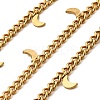 Ion Plating(IP) 304 Stainless Steel Curb Chains CHS-G041-02G-02-1