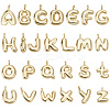 26Pcs 26 Styles Rack Plating Brass Balloon Letter Pendants KK-BBC0018-48-1