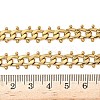 304 Stainless Steel Ball Tassel Cuban Link Chain Necklaces NJEW-K249-22G-5