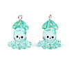 Marine Series Transparent Resin Pendants RESI-E031-02P-03-5