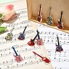 10Pcs 5 Colors Opaque Printed Acrylic Pendants OACR-YW0003-42-4