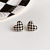 Alloy Enamel Stud Earrings LS-EJEW-Z113-01G-A-1