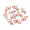 Zinc Alloy Enamel Pendants PALLOY-WH0070-30G-B-1