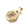304 Stainless Steel Charms STAS-H227-01G-W-2