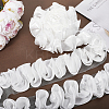 4.6~5 Yards Polyester Satin Chiffon Wavy Lace OCOR-GF0003-53B-4