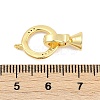 Brass Fold Over Clasps KK-M311-04G-3