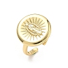 Brass Cuff Open Rings RJEW-C156-01G-4