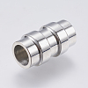 Tarnish Resistant 304 Stainless Steel Magnetic Clasps with Glue-in Ends STAS-F139-078P-2