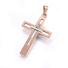 304 Stainless Steel Pendants STAS-O108-67RGP-2