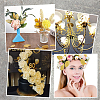 Handmade Silk Cloth Artificial Leaf AJEW-WH20070-073A-7