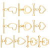 10Sets 5 Styles Brass Toggle Clasps KK-TA0008-80-1