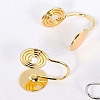 Brass Clip-on Earring EJEW-WH0048-35G-1