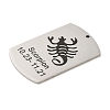 Non-Tarnish 304 Stainless Steel Pendants STAS-C098-01J-P-2