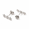 Non-Tarnish 304 Stainless Steel Star Stud Earrings for Women EJEW-C004-03P-2
