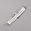 Alloy Glass Multi-strand Bracelets BJEW-WH0011-10B-2