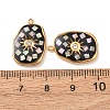 304 Stainless Steel Enamel Pendants STAS-F352-04B-02-3