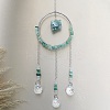 Glass Pendant Decoration DJEW-PW0019-11F-1