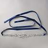 Flower Full Crystal Rhinestone Handmade Bridal Belts for Wedding Dresses AJEW-WH20006-233B-03-1