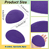 8Pcs 8 Colors Teardrop EVA Mini Hat Fascinator Base AJEW-NB0005-98-2