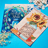 4Pcs 4 Style Linen Vertical Double Sided Garden Flag AJEW-CF0001-14-4