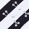 Steel Hook Buckles FIND-WH0082-92B-5