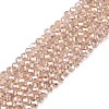 Electroplate Glass Beads Strands EGLA-A044-T2mm-B20-1
