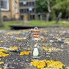 Halloween Luminous Ghost Glass Drift Bottle Pendant Necklaces & Dangle Earrings Sets FS-WG90D60-01-2