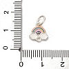 925 Sterling Silver Colorful Enamel Charms STER-C014-02B-S-3