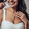 DIY 5Pcs Gemstone Pointed Pendant Making Kits DIY-NB0005-08-6