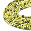 Natural Yellow Turquoise(Jasper) Beads Strands G-A260-A18-01-3