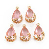 Transparent Glass Pendants X-GLAA-T007-05I-1