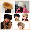 1Pc Faux Fur Fiber Yarn Warmer Headbands COHT-CY0001-01D-4