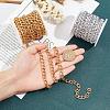 5M 2 Colors Aluminium Twisted Curb Chains CHA-PH0001-03-5