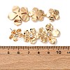 Flower Zinc Alloy Dangle Stud Earrings EJEW-Z107-02G-5