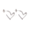Non-Tarnish 304 Stainless Steel Stud Earring for Women EJEW-F287-01P-1