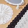 3 Colors Cotton Embroidery Flower Wavy Edged Lace Ribbons OCOR-AR0001-78-4