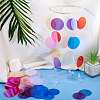 150Pcs Rainbow Iridescent PVC Paillette/Sequin Links FIND-TA0008-10A-8